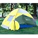 Self-expanded Yellow Pop up Family Cabana Tent Wind Shelter UV Proof Beach Tent