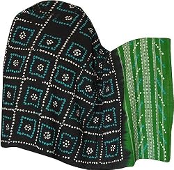 Tie & Dye Ladies Shawl in Wool Fabric Wraps Dress 80 x 35 inches (tdswl316)