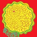 Marigold - Red (16 x 16")