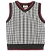 Baby : houndstooth sweater vest(black 4t)
