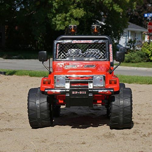 Red Battery Operated Ride on Jeep Raptor Style with Remote Control
