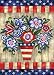 Patriotic Flowers House Flag
