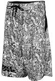 NO FEAR WAVE SKULL MMA WHITE BOARD SHORTS SIZE 34