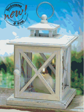 Biedermann & Sons Wood Candle Lantern