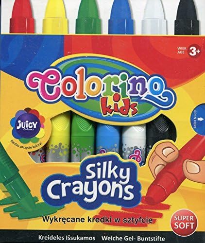 Colorino Twisted Silky Crayons in Assorted Colours (Set of 6) by Colorino