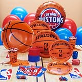 Amscan Detroit Pistons NBA Basketball Deluxe Party Kit (18 guests) 222334