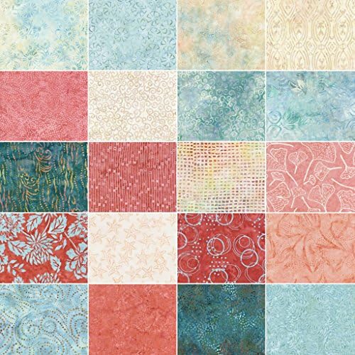 Tonga Treats Hawaii Batiks Minis 40 5-inch Squares Charm Pack Timeless Treasures Fabrics