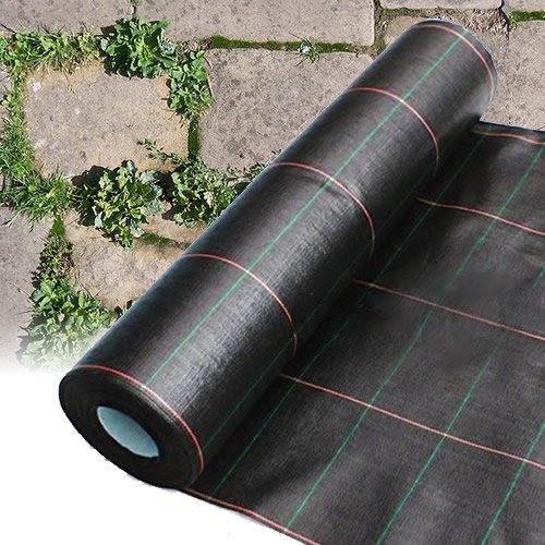 Best 1.5M X 50M HEAVY DUTY WOVEN WEED CONTROL GROUND MULCH LANDSCAPE