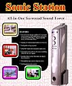 SONIC STATION   All-in-One Surround Sound Tower with DVD Player and am/fm Radio