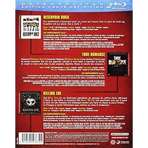 Quentin Tarantino : Reservoir Dogs + True Romance + Killing Zoe [Blu-ray]