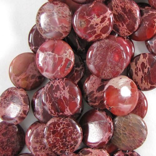 4x18mm purple variscite coin beads 16" strand