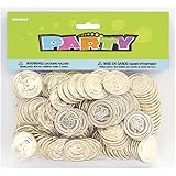 Plastic Gold Treasure Coins, 144ct