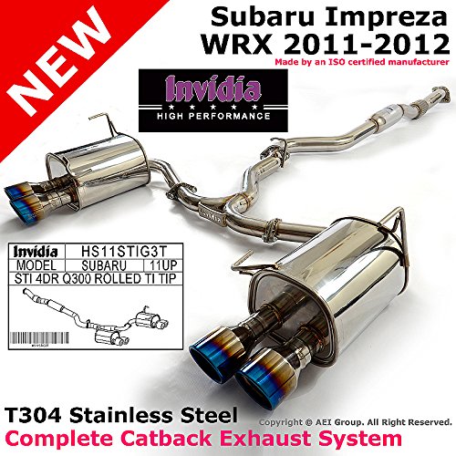Invidia Subaru Impreza WRX STI Sedan 11-13 Q300 Titanium Muffler Catback Exhaust