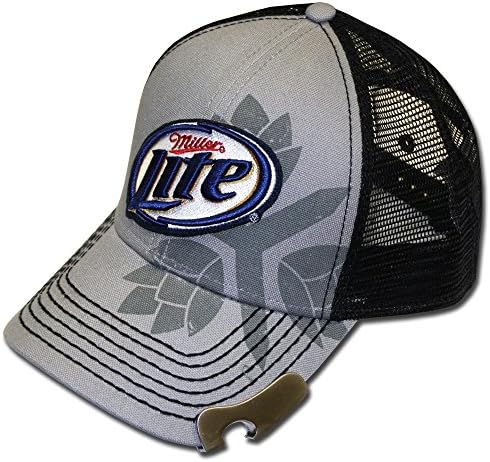 Miller Lite Logo Adjustable Baseball Cap with Bottle Opener