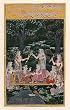 Asia Art Miniatures India Folk Paintings Drawings & Water Color on Paper 5.75 x 9 inches