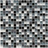Sierra Mini Tuxedo 11 3/4 x 11 3/4 Inch Glass and Stone Mosaic Wall Tile (10 Pcs/9.6 Sq. Ft. Per Case, Ships for $1)