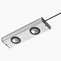 Good Earth Lighting #G9112-SSX-I Stainless Steel 2LGT Plug In Bar