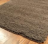5 x 8 Rectangular Safavieh SG140G-5 Charcoal Color Hand Tufted Chinese "Shag Collection" Rug