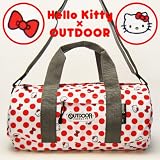 【HELLO KITTY×OUTDOOR】 ドラムボストン 【ボストンバッグ】 ホワイト ハローキティ アウトドア コラボレーション トラベル用品