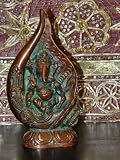 10 Ganesha Shell Hindu God of Good Luck Copper Finish Brass