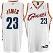 adidas Cleveland Cavaliers #23 LeBron James White Home Swingman Basketball Jersey
