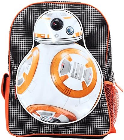 Star Wars Luggage Star Wars BB8 Light Up Backpack, Orange, One Size