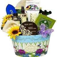 Art of Appreciation Gift Baskets Garden Delights Green Tea Spa Bath and Body Set