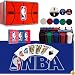 NBA 200 Chip Poker Set with Collector's Tin with Cards, Felt