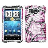 Twin Stars Crystal Bling Case for HTC Inspire 4G AT&T