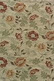 Veranda Collection Floral Rug, Sand, 5' x 8'