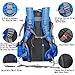 PioneerHiker 50L Water-resistant Hiking Backpack Daypack for Camping Travel Blue
