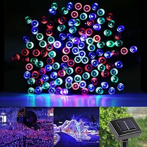 iLAZ [100 LED ] Solar Powered LED String Light, Easter lights, 55ft 17m, Ambiance Lighting,Solar Christmas Lights, Solar Fairy String Lights for Outdoor, Gardens, Homes, Christmas Party (Multicolor)