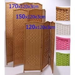 Paravent Raumteiler Sichtschutz Spanische Wand ~ 120x120x3cm wei�