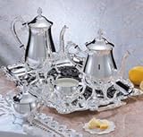 5 PC COFFEE SET RECT TRAY