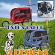 DOGGYHUT Extra Grosser Hundeanh�nger mit Jogger Kit Fahrradanh�nger 2in1 ROT 70302-01