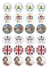 from Queens Diamond Jubilee The Queens Diamond Jubilee Celebration Wafer Fairy/Cup Cake Toppers - 24 Sheet - Ideal for Street Parties! Cut and Apply