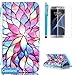 Galaxy S7 Edge Case,CASELAND Samsung Galaxy S7 Edge Case Wallet PU Leather Stand Flip Case for Samsung Galaxy S7 Edge - Flower