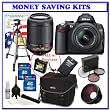 Nikon D5000 12.3 MP DX Digital SLR w/ 18-55mm f/3.5-5.6G VR Lens + Nikon 55-200mm f/4-5.6G ED AF-S VR DX Lens + .48x Wide Angle Panoramic HD Series Fisheye w/ Marco + Extra Nikon Lithium-Ion Battery + 3-Year Extended Warranty + Two (2) 16GB + Digital SLR Gadget Bag + Two (2) Filter Kits + Willoughbys Bonus Accessories Kit