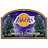 NBA Los Angeles Lakers 11-by-17 inch Season's Greetings Wood Sign
