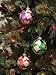 Set of 3 Jewel Tone Glass Ball Christmas Ornaments 3.25 #821326