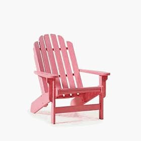 Casual Living Adirondack Style Folding Chair - Pink Lemonade by 