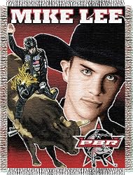 Mike Lee Home Field Advantage Woven Tapestry Throw Blanket - PBR Rodeo Team Merchandise