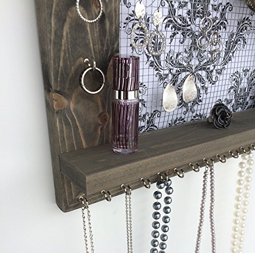 Jewelry Organizer, Earring Holder, Necklace Holder, Barnwood Frame, Jewelry Holder, Jewelry Display, Hanging Jewelry Organizer, Wood Jewelry Organizer, Wall Mount Jewelry Holder