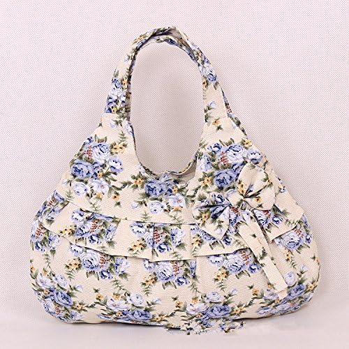 MiCoolker(TM) Women's Ribbon Print Skirt Colorful Handbag Canvas Bag Fashion Cute Sweet Packet Portable Small Cloth Bag