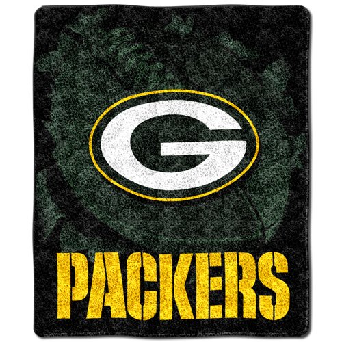 Green Bay Packers 50x60 Burst Series Sherpa Throw