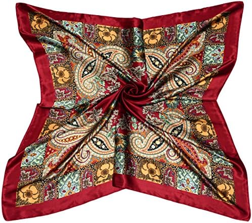 Silky fashionable soft lightweight for anytime women square hair and head scarf