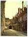 GIANT Wall Sticker of: Hampton Court Palace Gateway, London and suburbs, England wall sized poster (photochrom) photochrome measured in inches