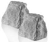 OSD Audio RX550 Compact Outdoor Rock Speaker, Pair (White Granite)