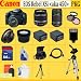 Canon EOS Rebel Xsi (A.k.a. 450d) SLR Digital Camera Kit (Black) Canon 18-55mm Is Lens + Canon 55-250mm Is Lens + Huge Accessories Package Including Wide Angle Macro Lens + 2x Telephoto + 3 Pc Filter KIT + 2x Extended Life Batteries + Hdmi Cable + 8gb Sdhc Memory Card + Carrying Case + Tripod & Much More !!