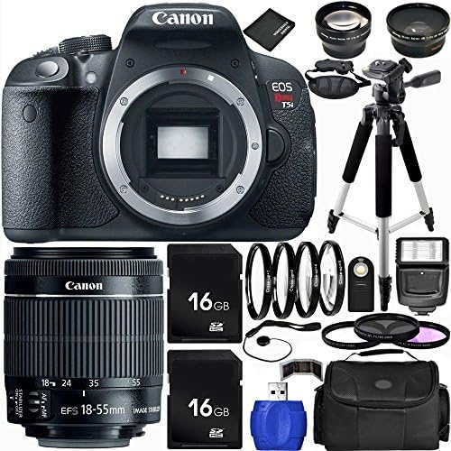 Canon EOS Rebel T5i DSLR Camera Bundle with 18-55mm f/3.5-5.6 IS STM Lens, Carrying Case and Accessory Kit (20 Items)